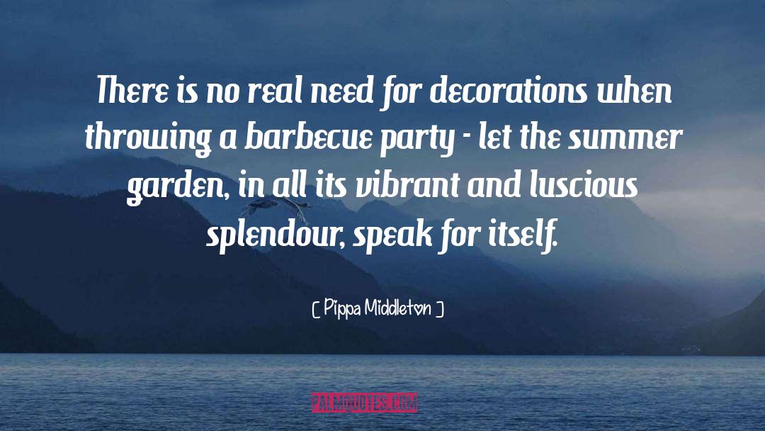 Barbecue quotes by Pippa Middleton