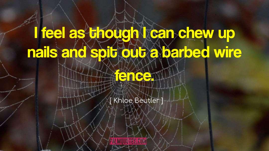 Barbed quotes by Khloe Beutler