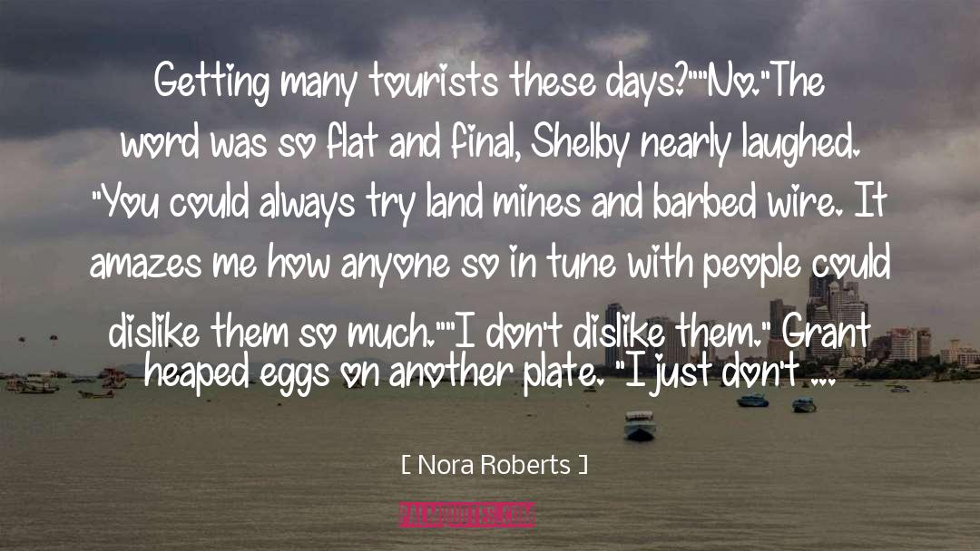 Barbed Wire quotes by Nora Roberts