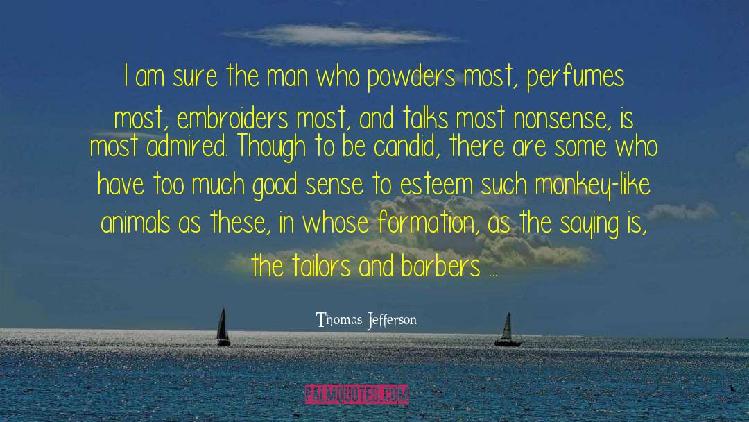 Barbers quotes by Thomas Jefferson