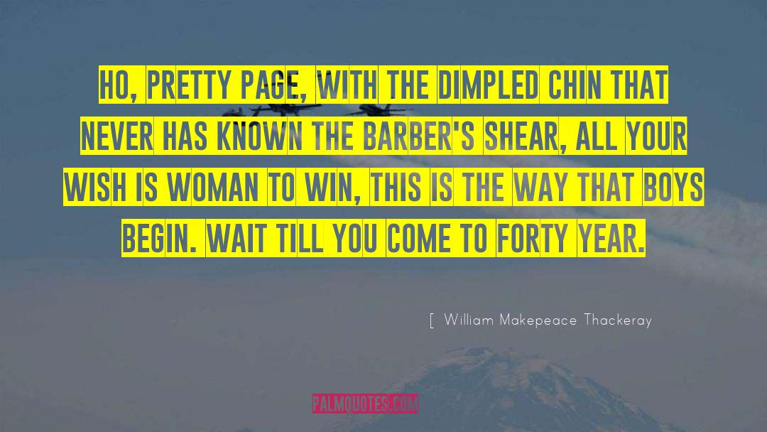 Barbers quotes by William Makepeace Thackeray