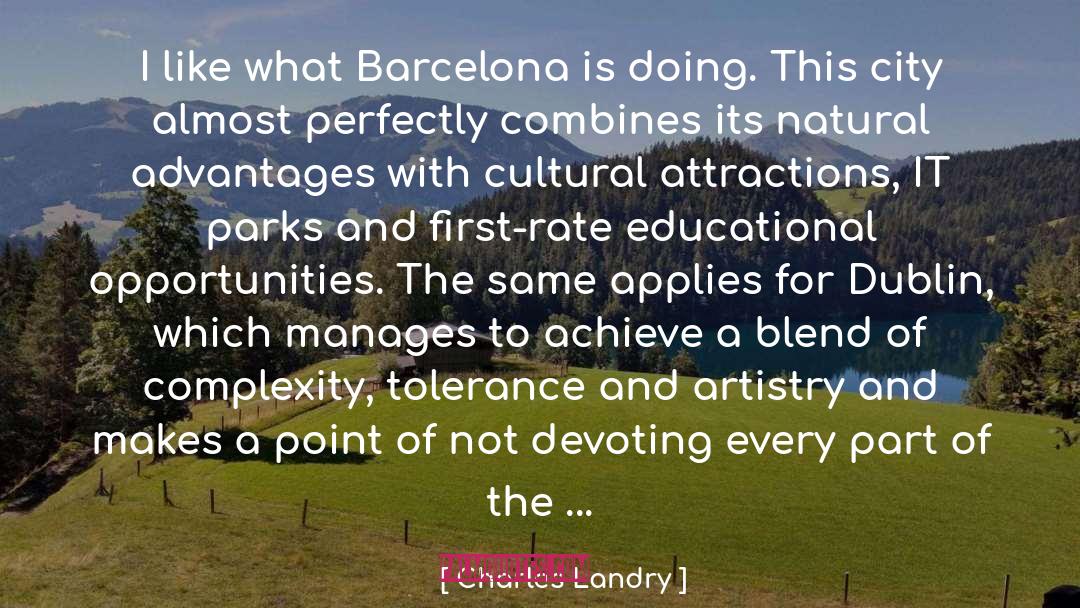 Barcelona quotes by Charles Landry