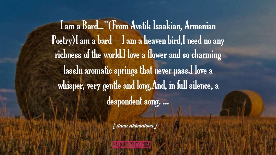 Bard quotes by Anna Akhmatova