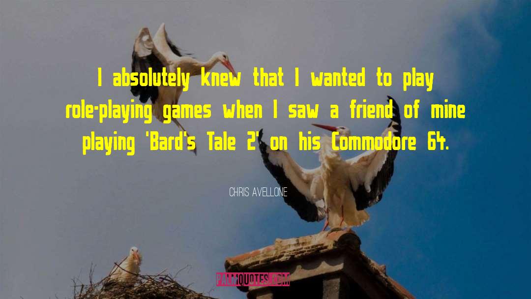 Bards quotes by Chris Avellone