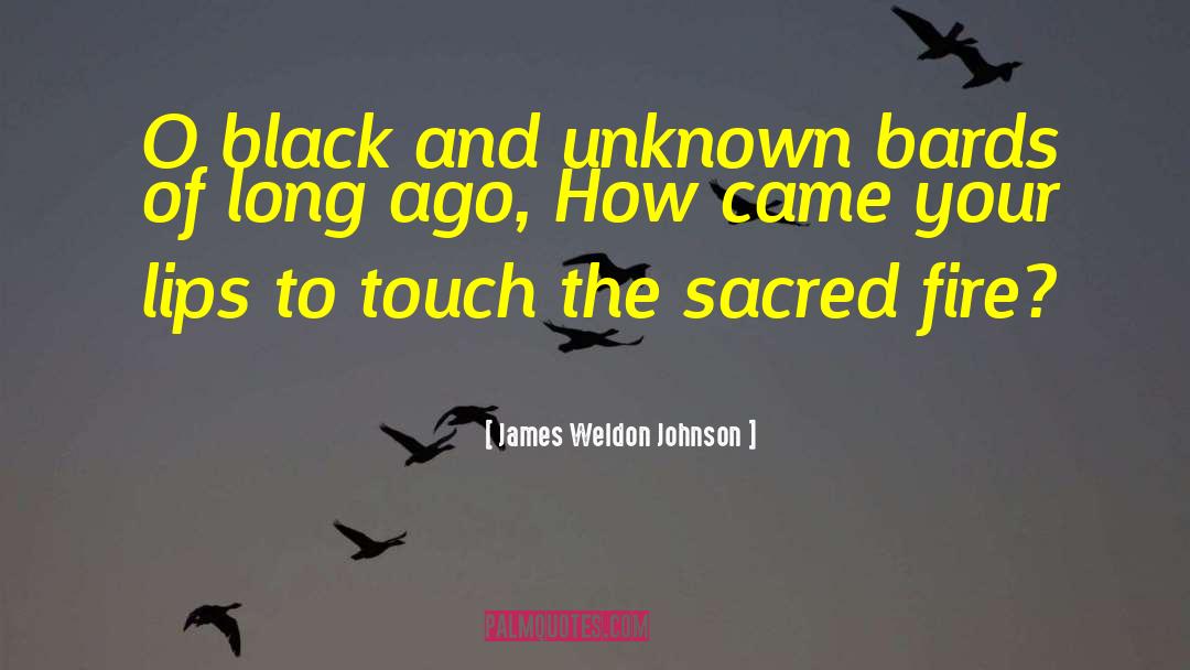 Bards quotes by James Weldon Johnson