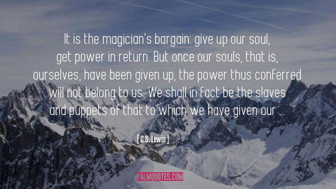 Bargain quotes by C.S. Lewis