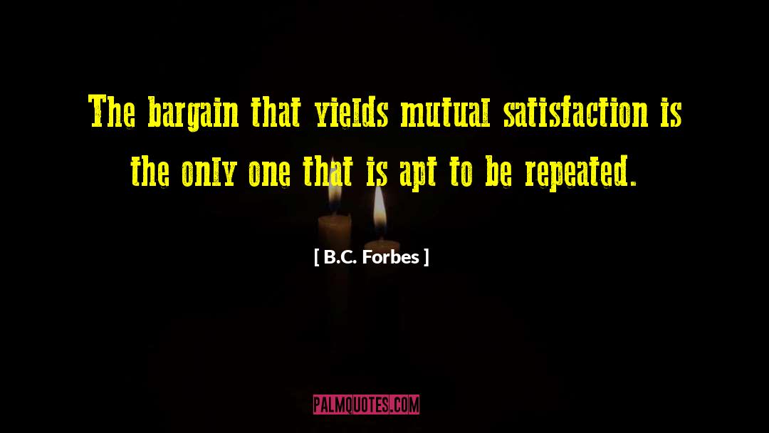 Bargain quotes by B.C. Forbes