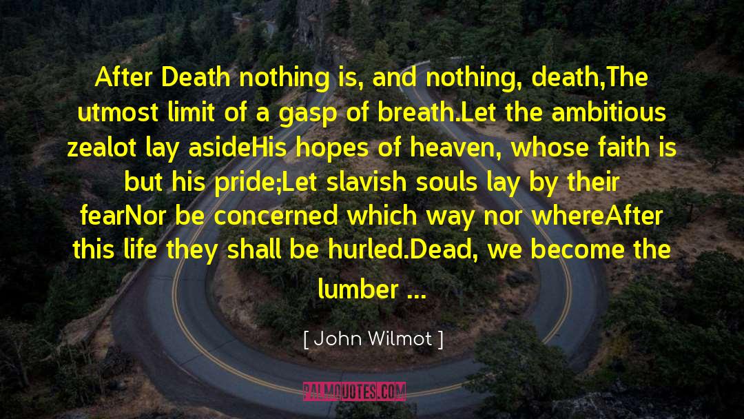 Bargaining With Death quotes by John Wilmot