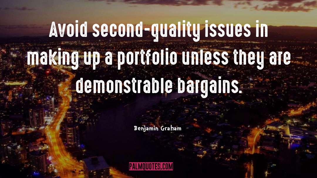 Bargains quotes by Benjamin Graham