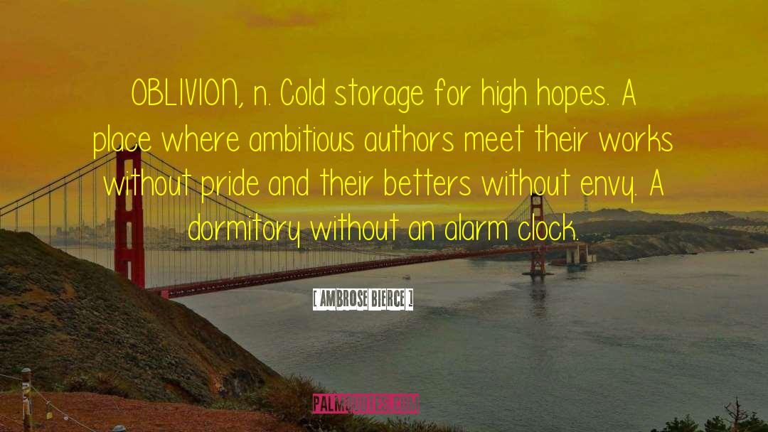 Bargold Storage quotes by Ambrose Bierce