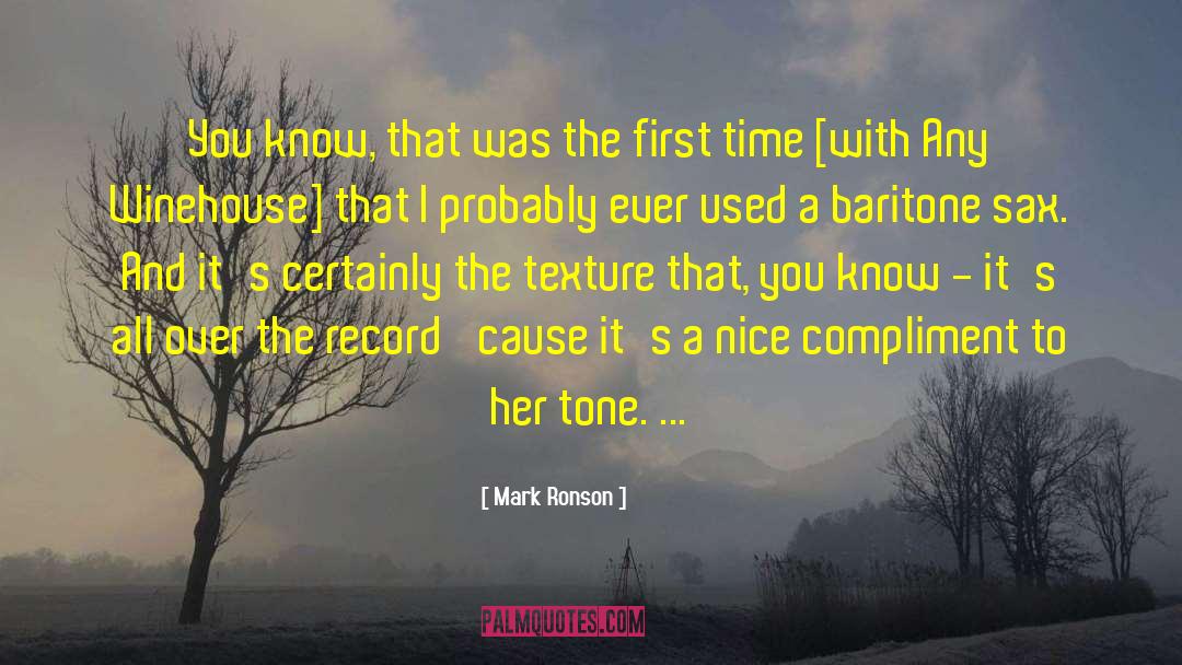 Baritone quotes by Mark Ronson