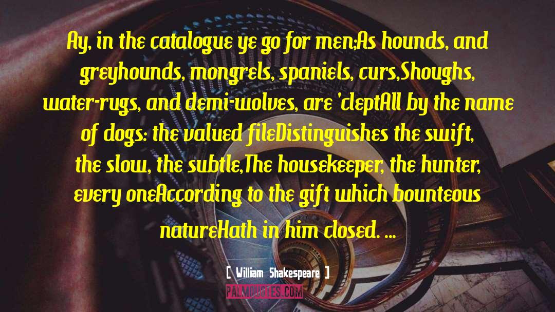 Barking Dogs quotes by William Shakespeare
