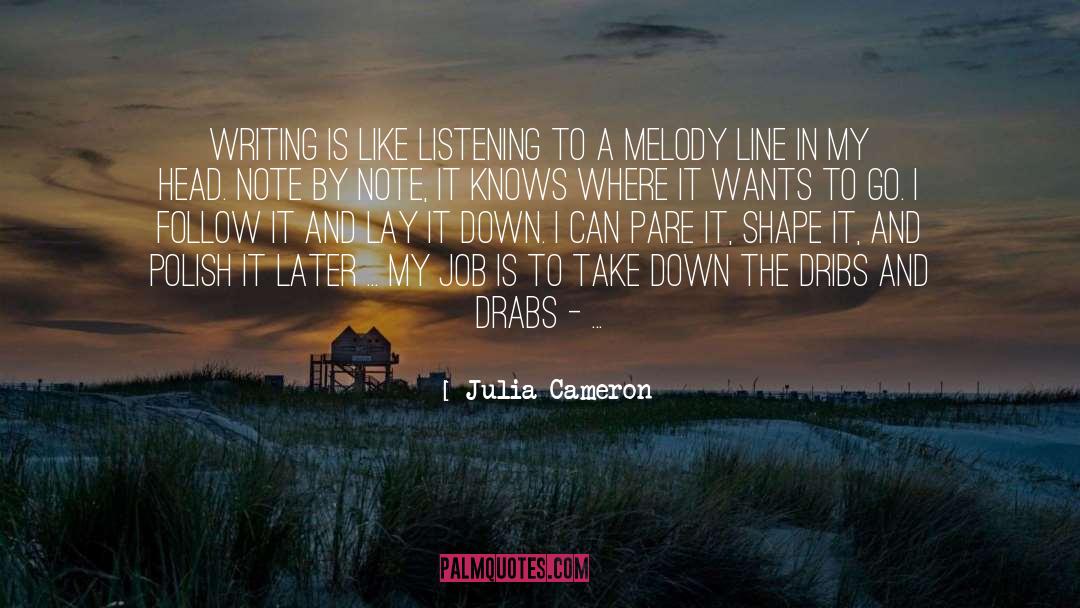Barlette Pare quotes by Julia Cameron