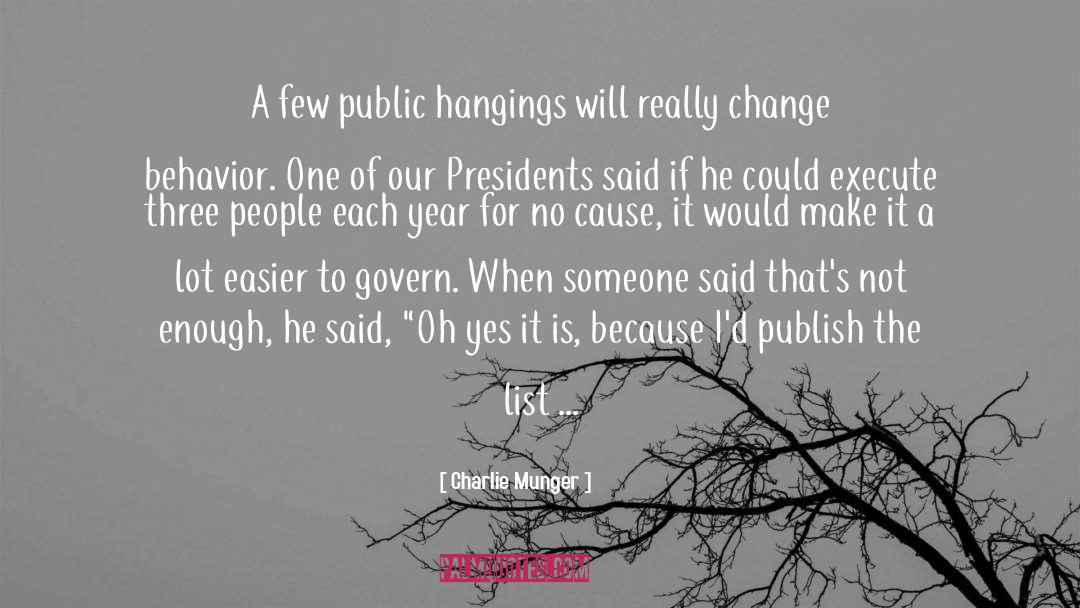 Barlinnie Hangings quotes by Charlie Munger