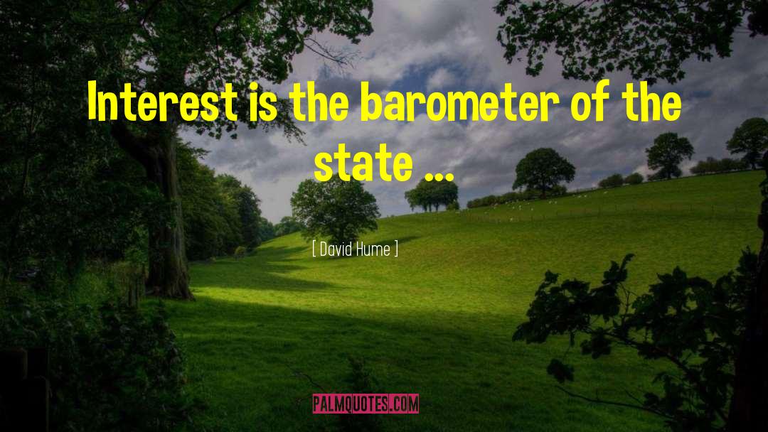 Barometer quotes by David Hume