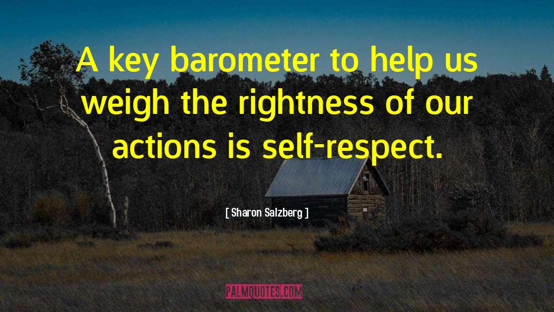 Barometer quotes by Sharon Salzberg