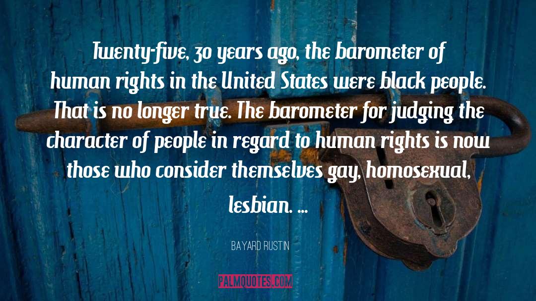 Barometer quotes by Bayard Rustin