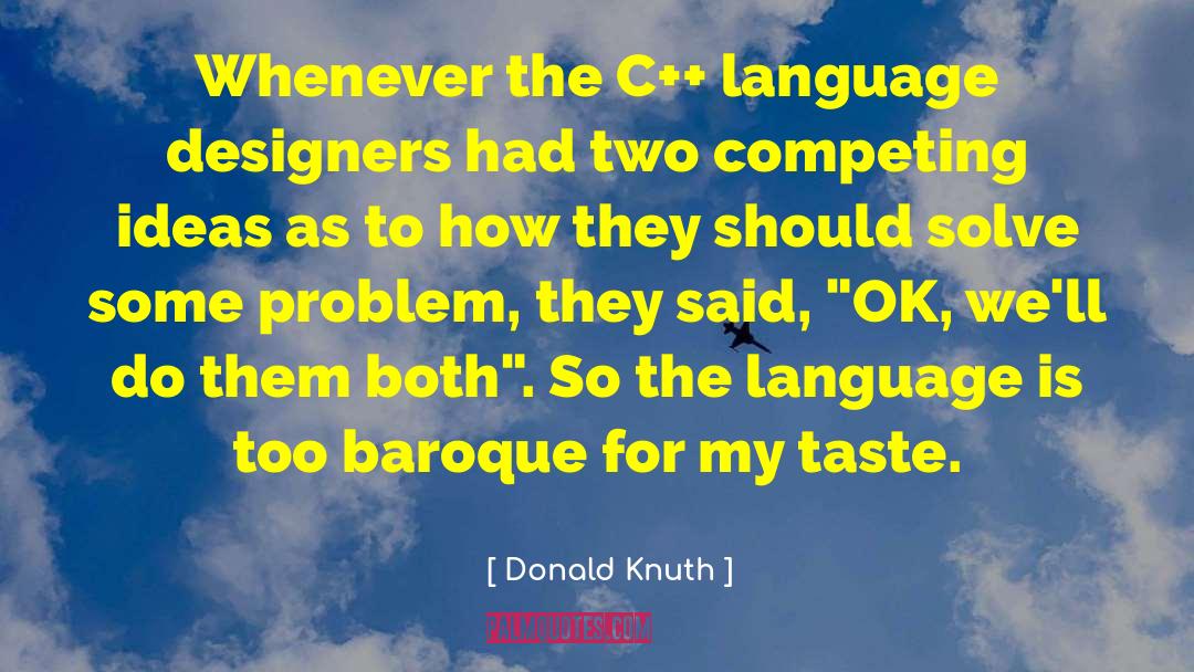 Baroque quotes by Donald Knuth