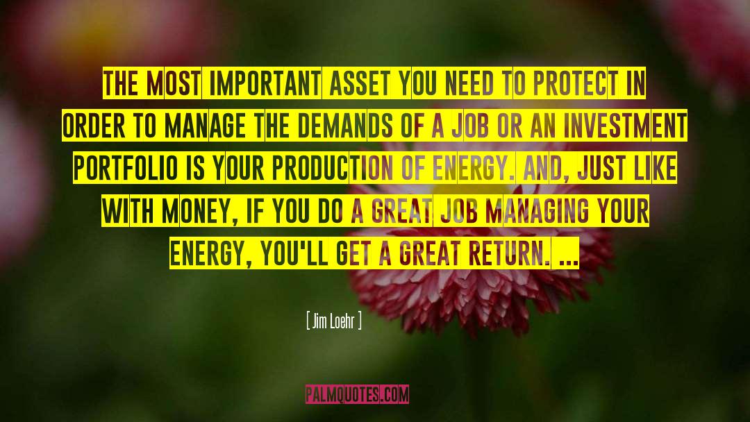Barratt Asset quotes by Jim Loehr