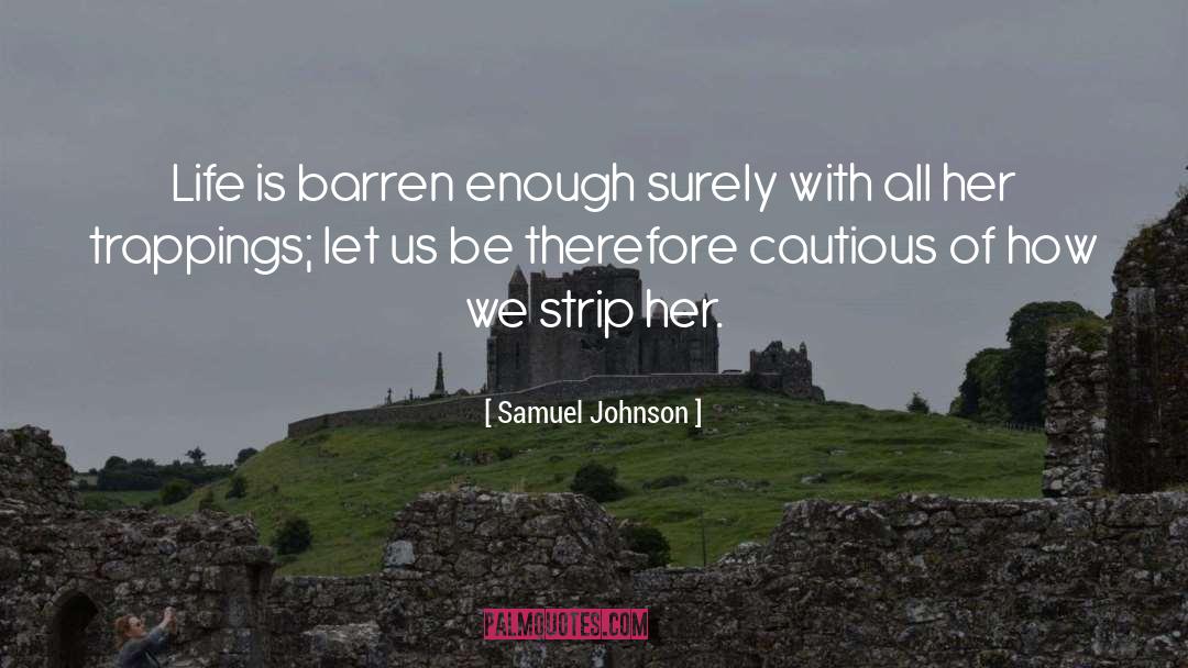 Barren quotes by Samuel Johnson