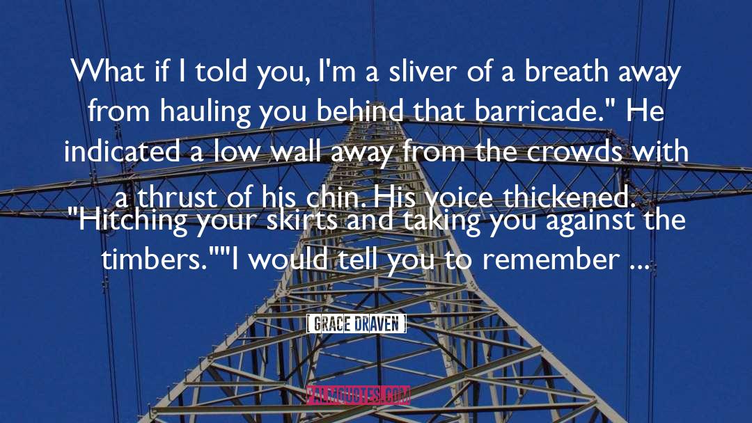 Barricade quotes by Grace Draven