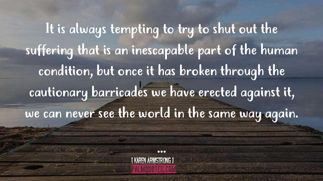 Barricades quotes by Karen Armstrong