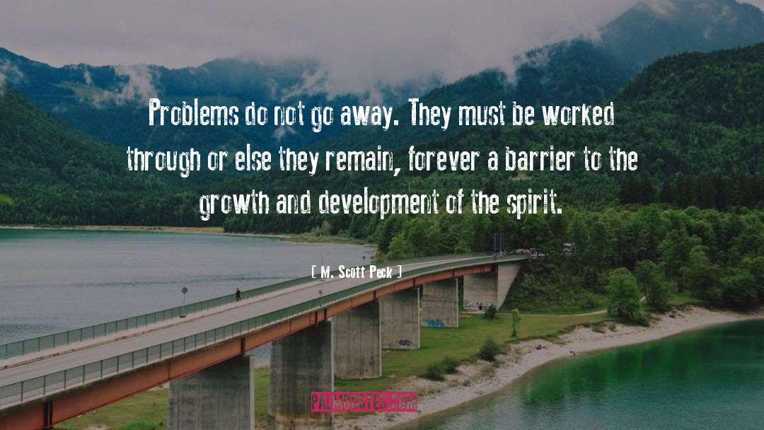 Barrier quotes by M. Scott Peck