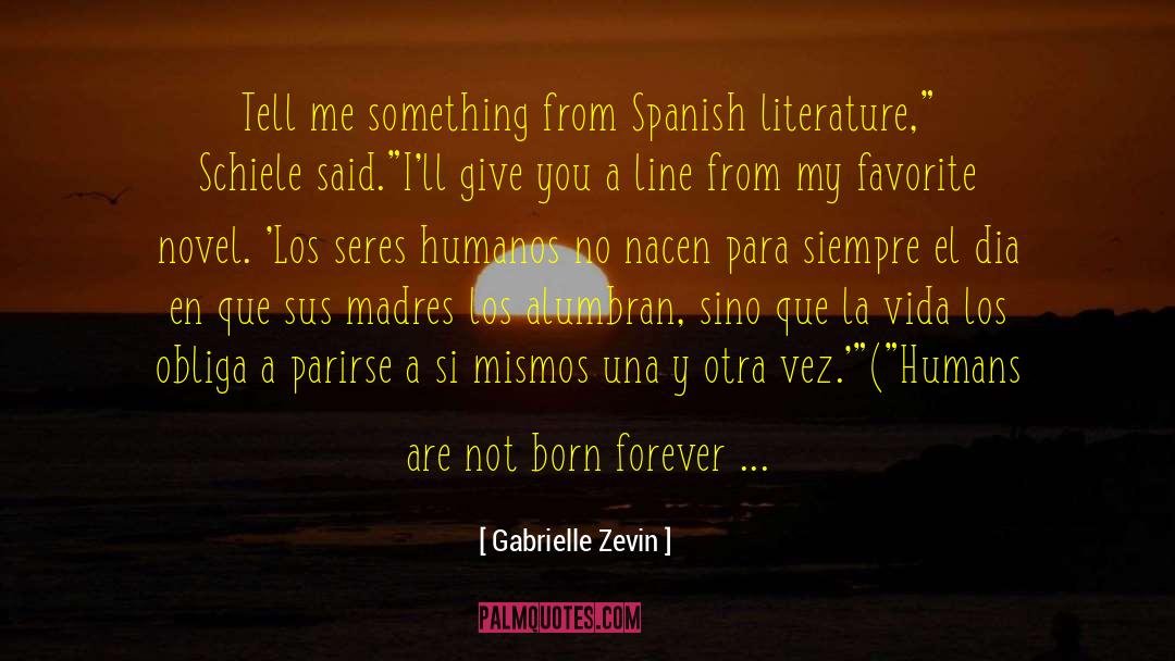 Barriguita Spanish quotes by Gabrielle Zevin