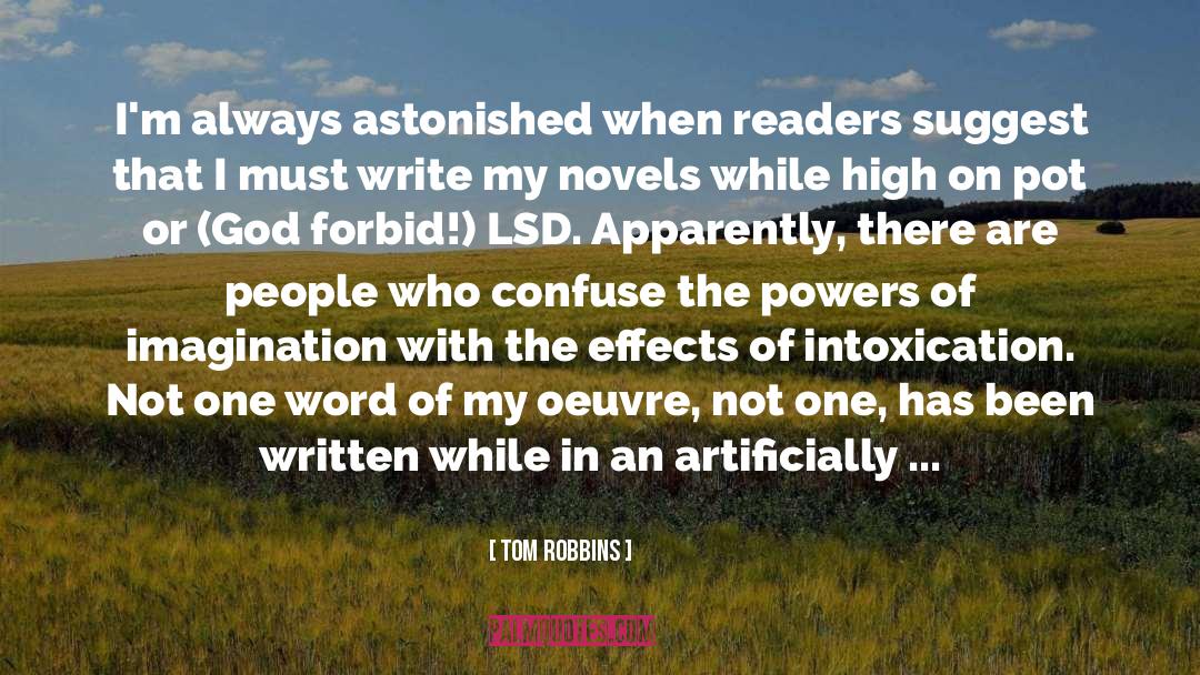 Barsetshire Novels quotes by Tom Robbins
