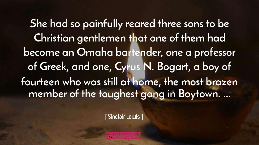Bartender quotes by Sinclair Lewis