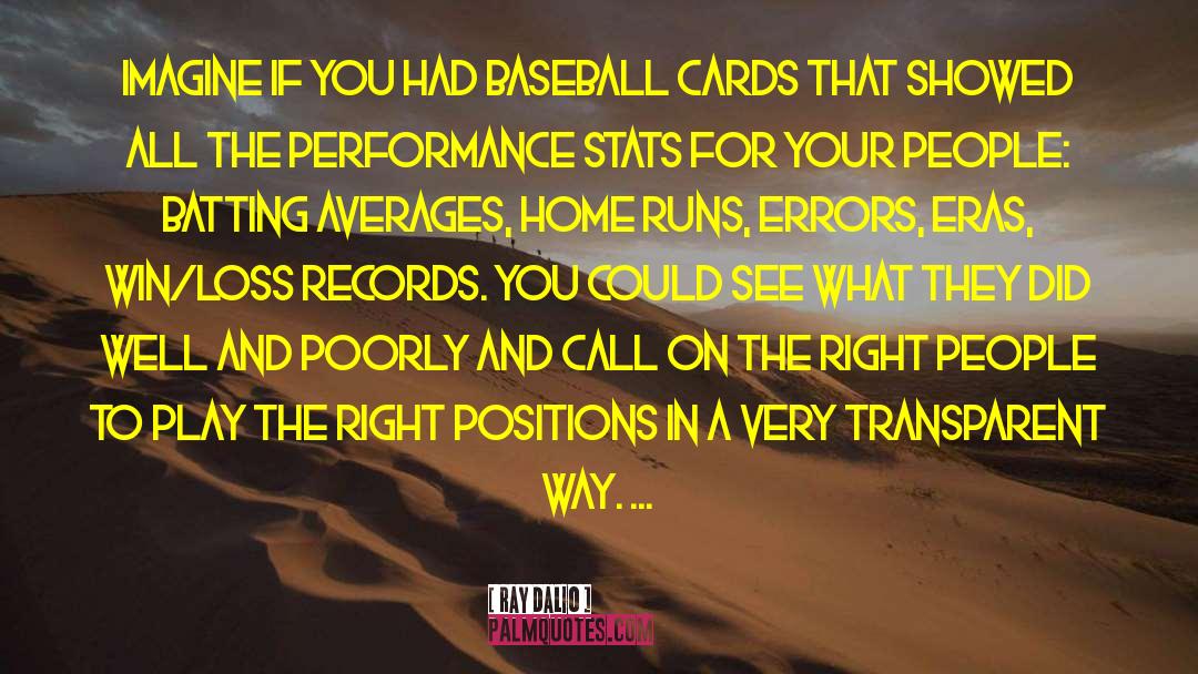 Baseball Cards quotes by Ray Dalio