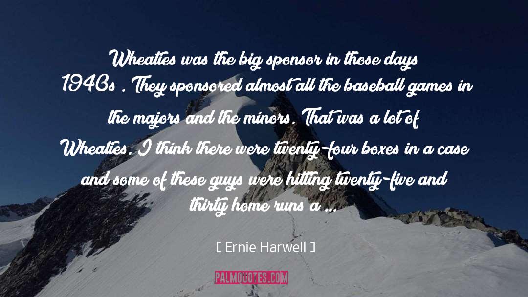 Baseball Games quotes by Ernie Harwell