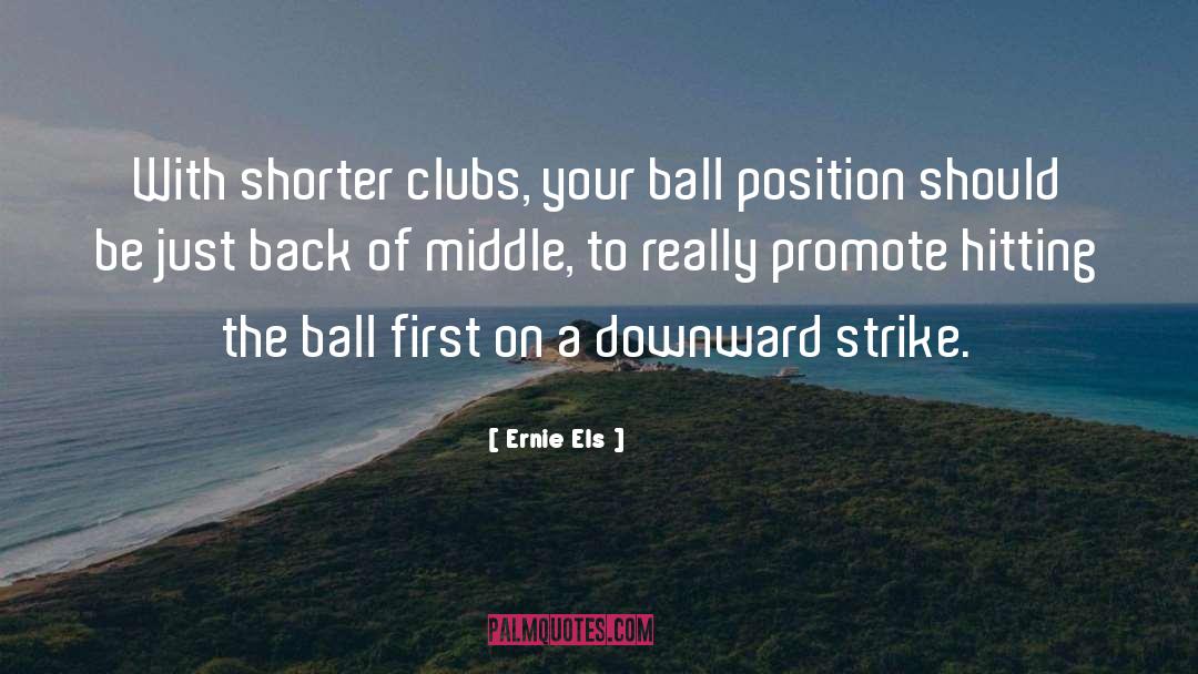 Baseball Hitting quotes by Ernie Els