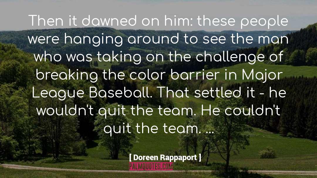 Baseball quotes by Doreen Rappaport