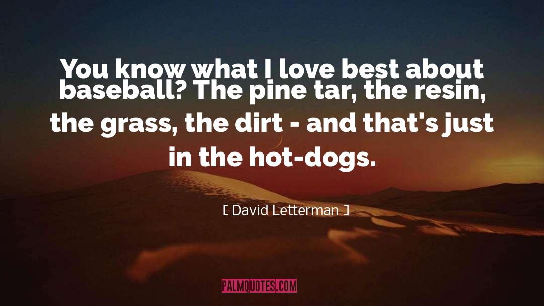 Baseball quotes by David Letterman