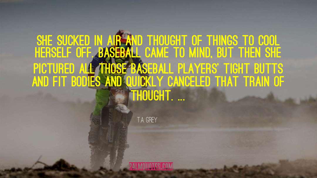 Baseball Stats quotes by T.A. Grey
