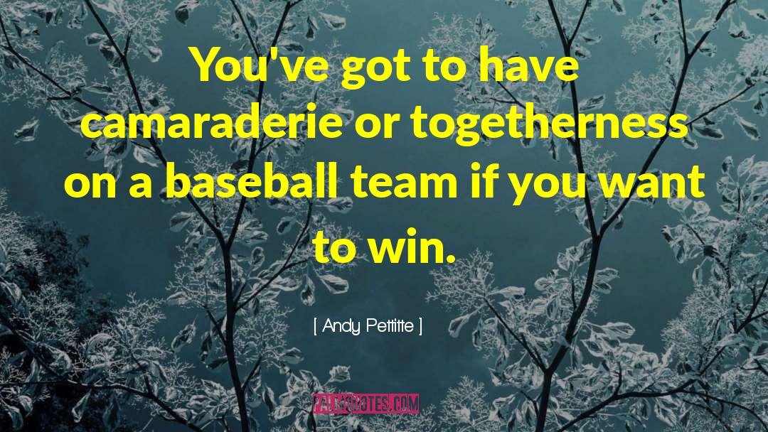 Baseball Team quotes by Andy Pettitte