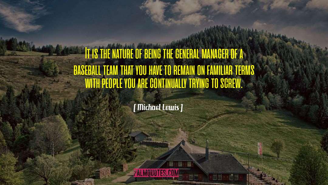 Baseball Team quotes by Michael Lewis