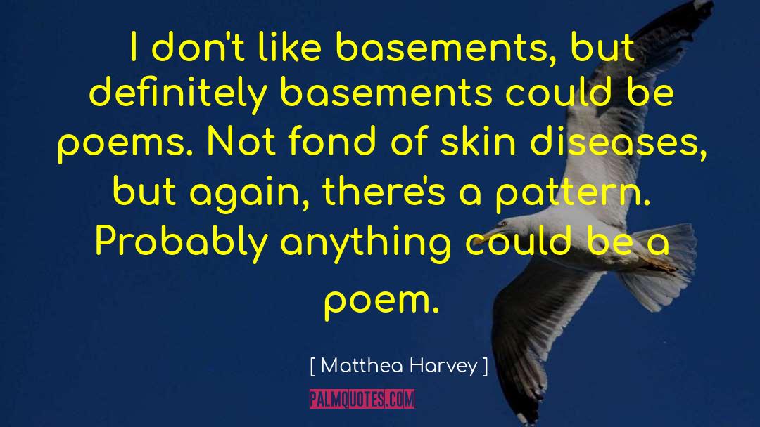 Basements quotes by Matthea Harvey