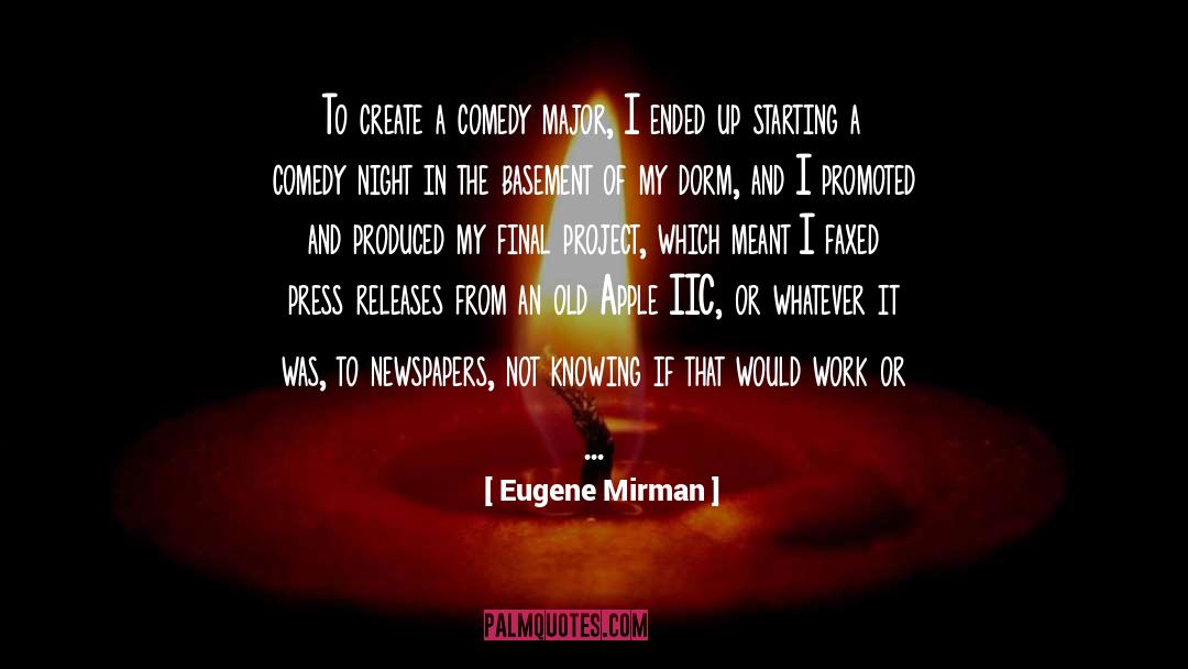 Basements quotes by Eugene Mirman