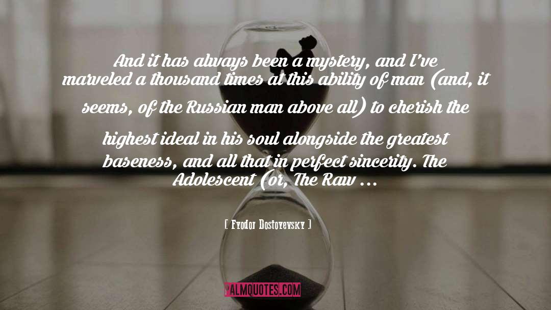 Baseness quotes by Fyodor Dostoyevsky