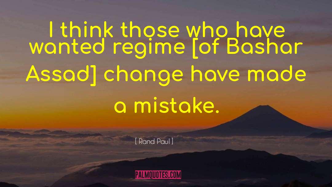 Bashar quotes by Rand Paul