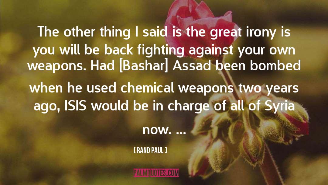 Bashar quotes by Rand Paul