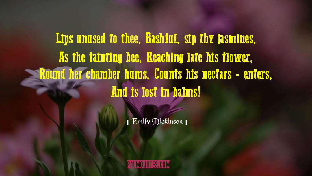 Bashful quotes by Emily Dickinson