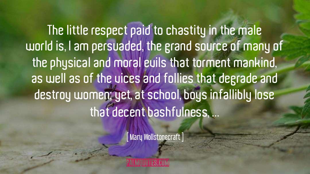 Bashfulness quotes by Mary Wollstonecraft
