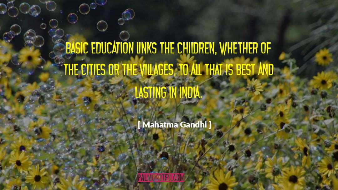 Basic Education quotes by Mahatma Gandhi