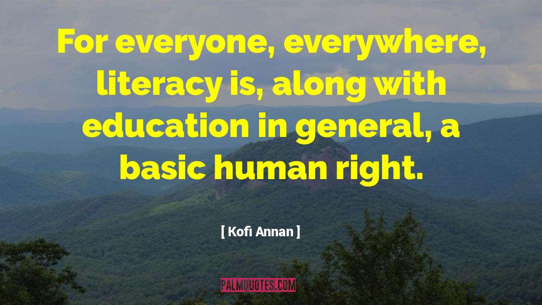 Basic Education quotes by Kofi Annan