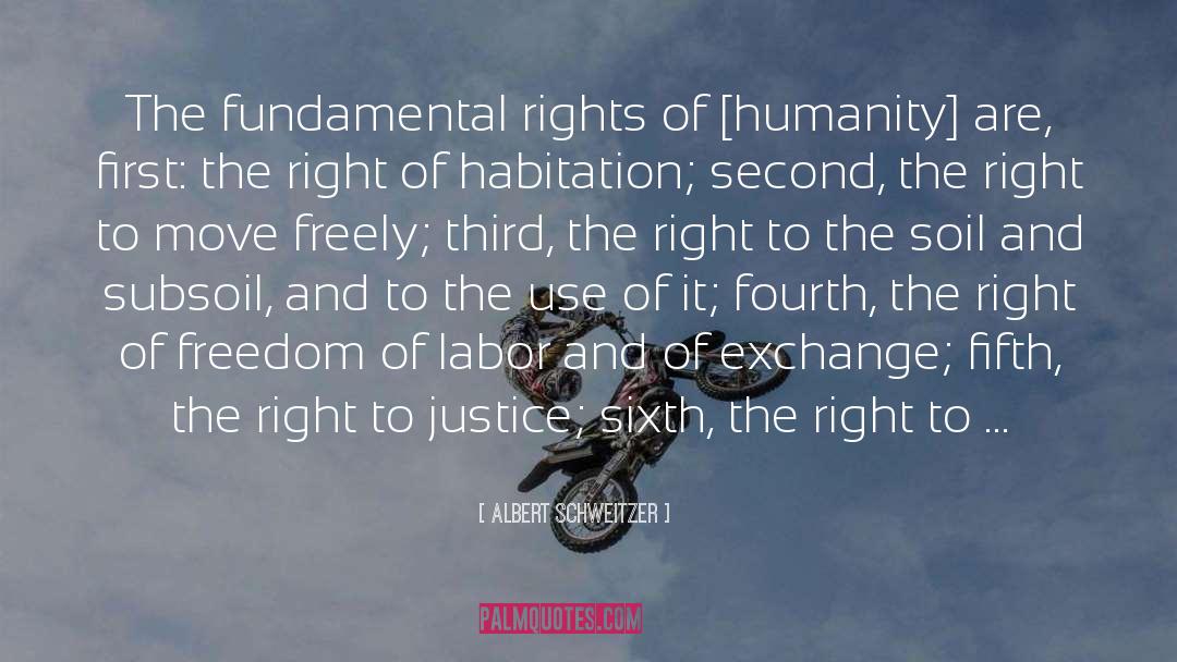 Basic Human Rights quotes by Albert Schweitzer