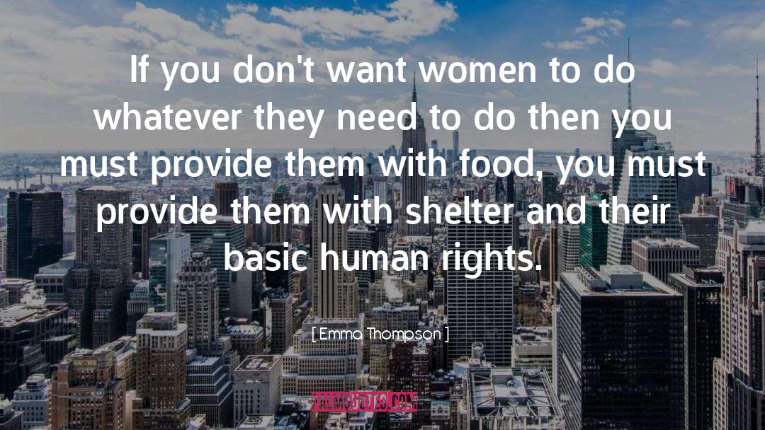 Basic Human Rights quotes by Emma Thompson