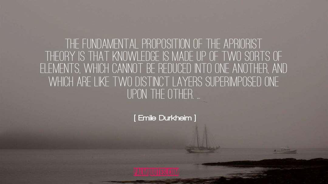Basic Knowledge quotes by Emile Durkheim